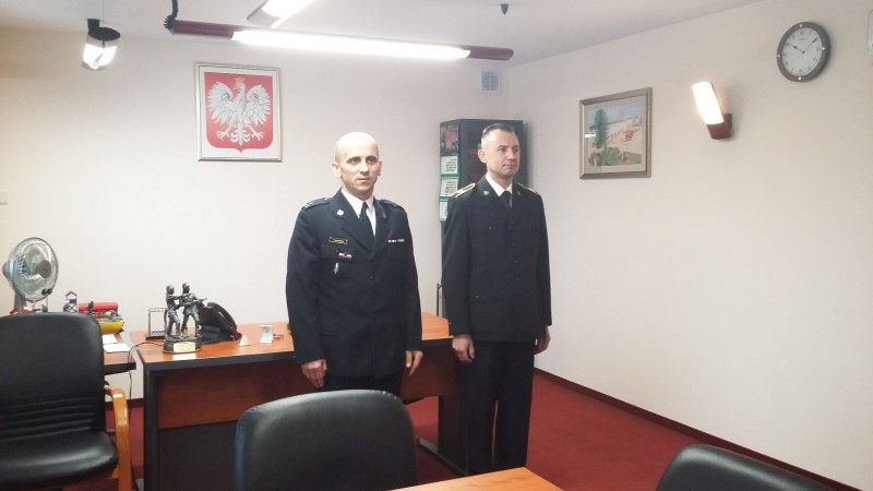 Uroczyste zakończenie służby st. ogn. W. Ilczuka