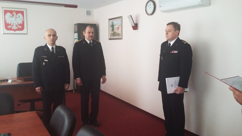 Uroczyste zakończenie służby st. ogn. M. Rojka