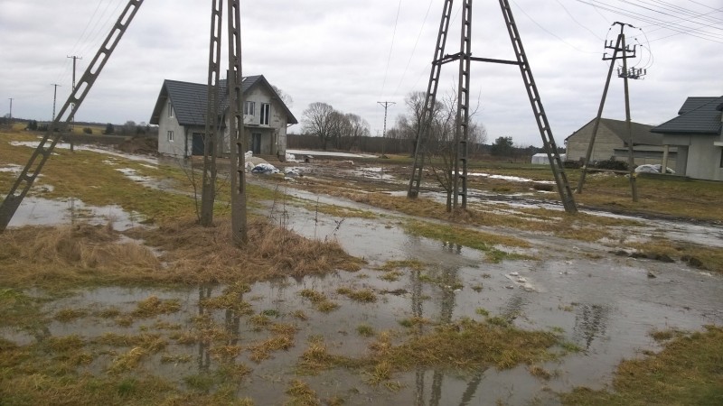 Wołyńce Kolonia - lokalne zalanie posesji
