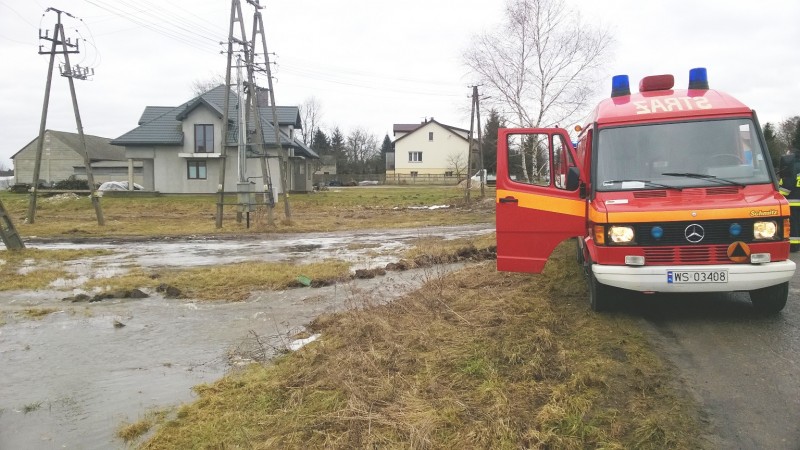 Wołyńce Kolonia - lokalne zalanie posesji