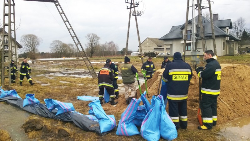 Wołyńce Kolonia - lokalne zalanie posesji