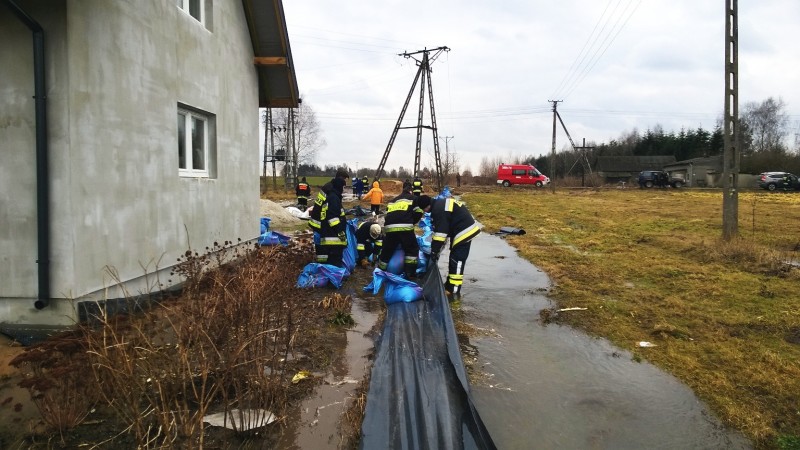 Wołyńce Kolonia - lokalne zalanie posesji