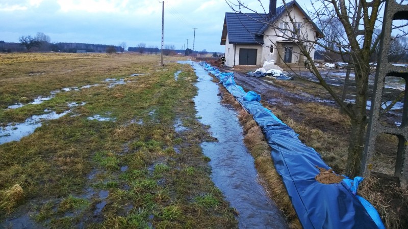 Wołyńce Kolonia - lokalne zalanie posesji