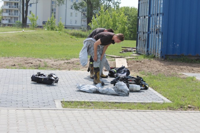 Ćwiczenia na obiekcie Szpitala Wojewódzkiego