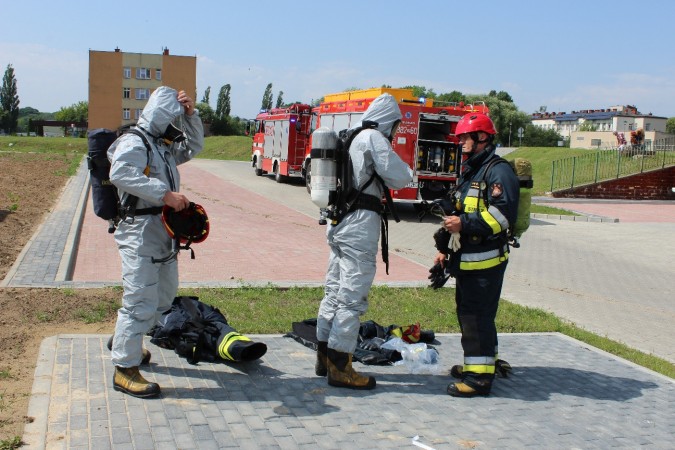 Ćwiczenia na obiekcie Szpitala Wojewódzkiego