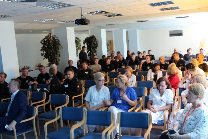 Ćwiczenia na obiekcie Szpitala Wojewódzkiego