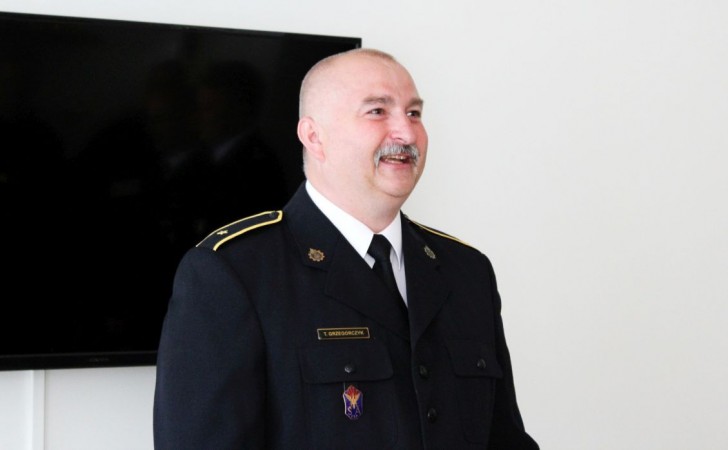 Uroczyste zakończenie służby asp. Tomasza Grzegorczyka