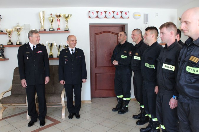 Uroczyste zakończenie służby asp. Tomasza Grzegorczyka