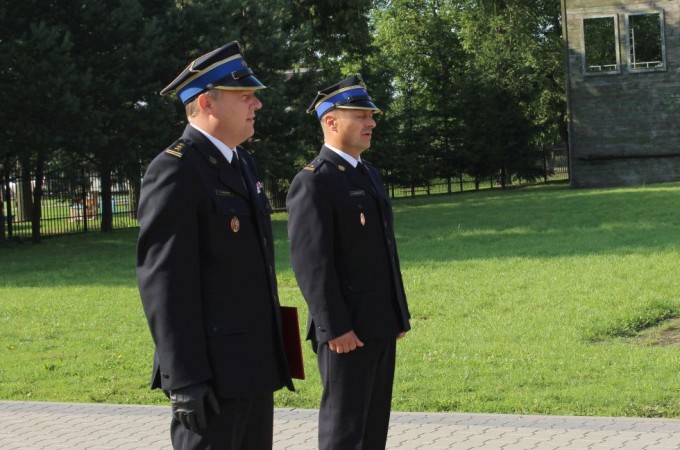 Uroczyste ślubowanie strażaka PSP