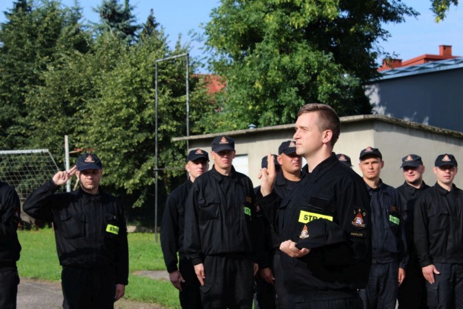 Uroczyste ślubowanie strażaka PSP