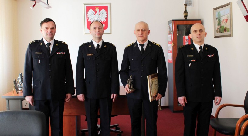 Uroczyste zakończenie służby st.ogn. Wiesława Izdebskiego