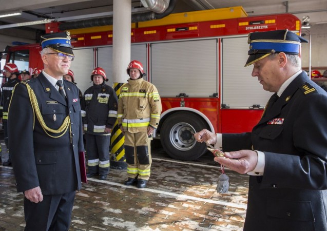 Uroczyste zakończenie służby bryg. Dariusza Wardaka
