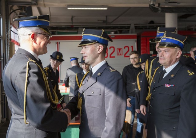 Uroczyste zakończenie służby bryg. Dariusza Wardaka