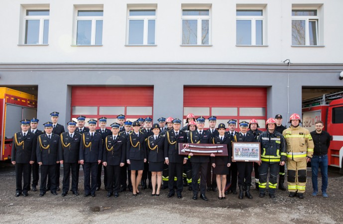 Uroczyste zakończenie służby bryg. Dariusza Wardaka