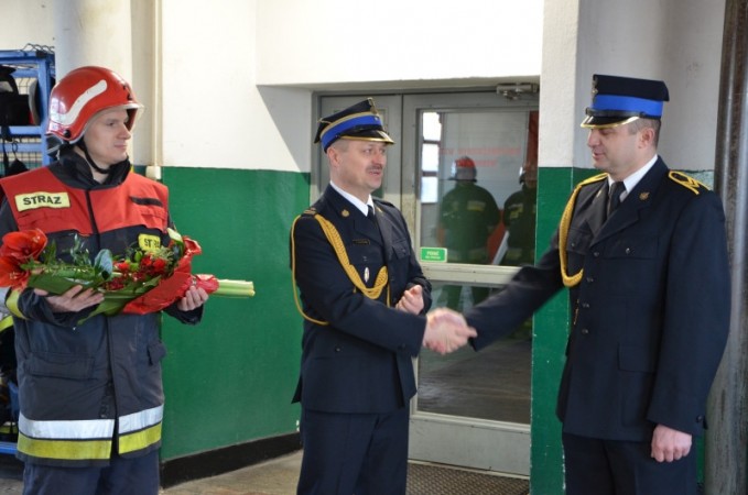 pożegnanie st.ogn. Dariusza Malinowskiego w JRG 2