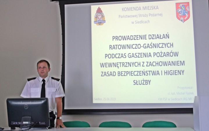 Odprawa szkoleniowa w KM