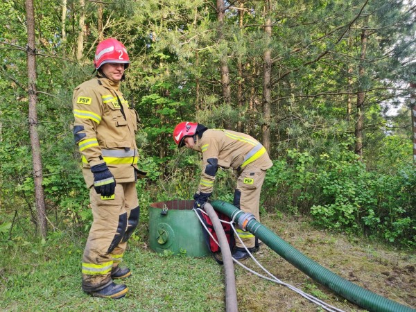 Sprawdzenie leśnych punktów czerpania wody
