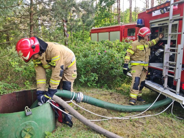 Sprawdzenie leśnych punktów czerpania wody