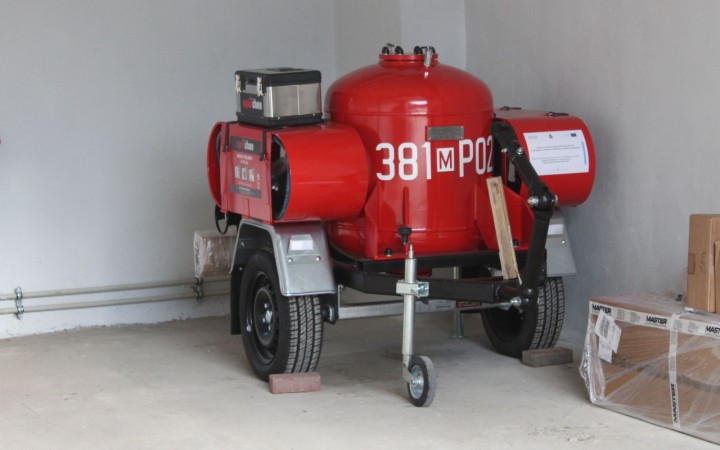 Agregat proszkowy AP250Z ABC na przyczepie